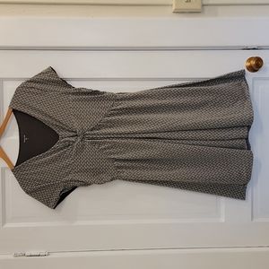 Garnet Hill Garden Party Knit Twist Front Dress Women's 16